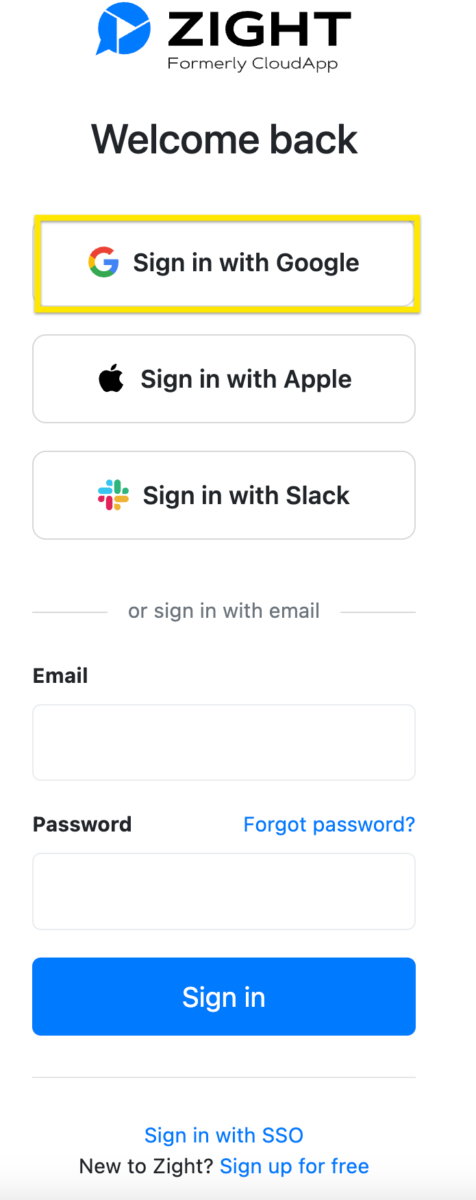 Allow Users to Log In/Sign up Using Other Applications (Google