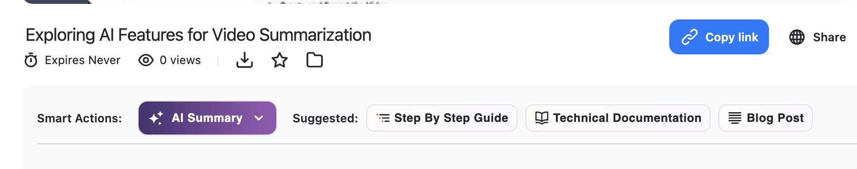 Smart Actions Screenshot